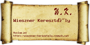 Wieszner Keresztély névjegykártya